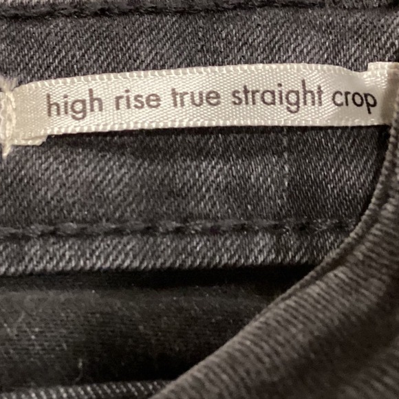 Wrangler High Rise True‎ Straight Crop Jeans in Black, Women's Size 8 - Picture 6 of 7